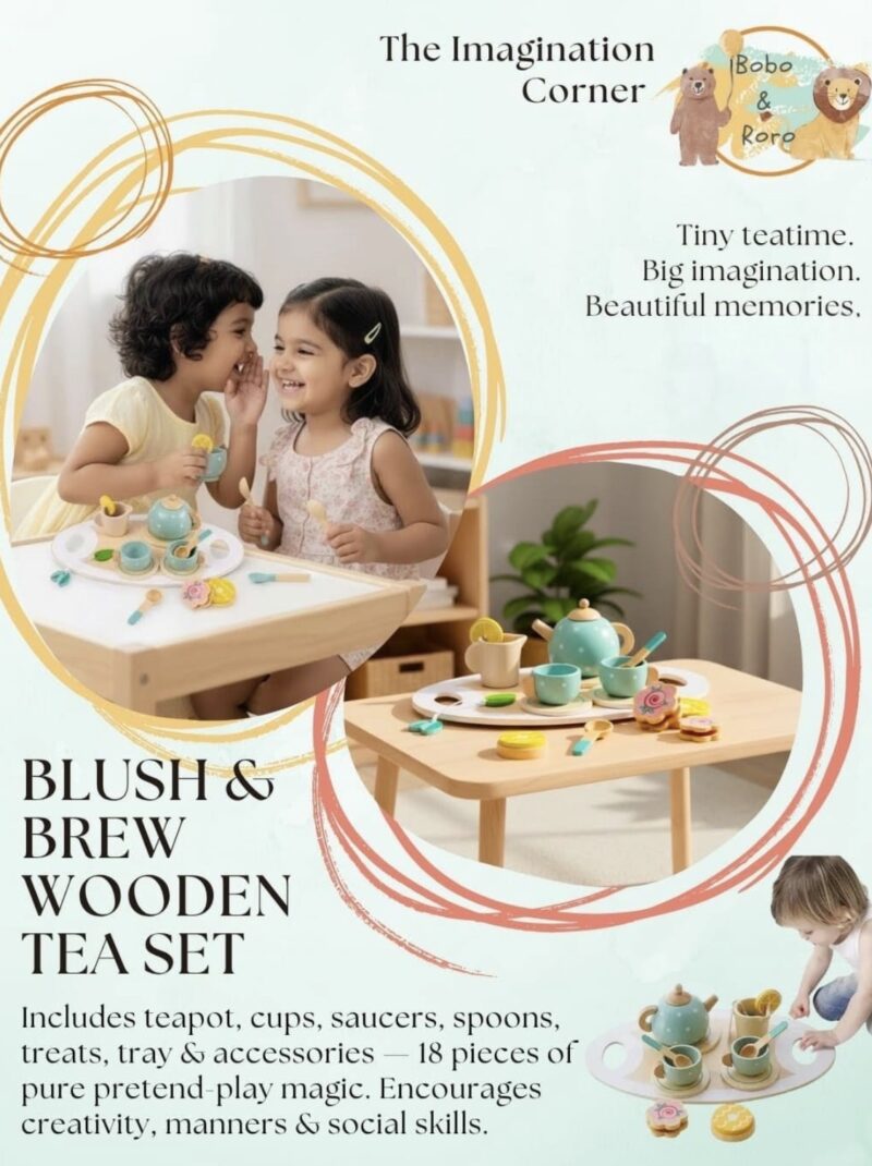 Blush & Brew Wooden Set